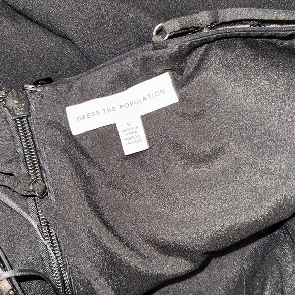 NWOT Dress the population Trystan sleeveless sequin black jumpsuit, small - Picture 7 of 8